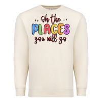 Sandshell oh the places you will go Premium Sweatshirt - MaliasSmallBusiness
