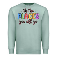 Seafoam oh the places you will go Premium Sweatshirt - MaliasSmallBusiness
