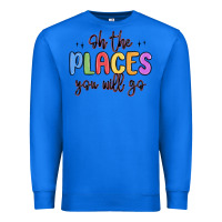True Royal oh the places you will go Premium Sweatshirt - MaliasSmallBusiness