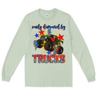 Matcha easily distracted by trucks Long Sleeve Tee - AdoDesignShop