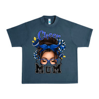 Midnight Navy cheer mom messy bun Urban Heavy Tee - texasbilliewilder