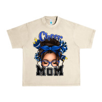 Sandshell cheer mom messy bun Urban Heavy Tee - texasbilliewilder