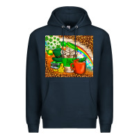Navy Coffee Cups St Patricks Day Tumbler Premium Hoodie - BundleAndBundleShop