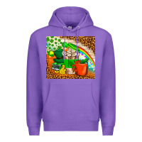 Purple Coffee Cups St Patricks Day Tumbler Premium Hoodie - BundleAndBundleShop