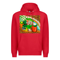 Red Coffee Cups St Patricks Day Tumbler Premium Hoodie - BundleAndBundleShop
