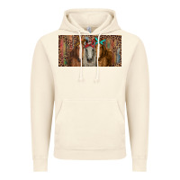 Vintage Artic Horses with serape and leopard Vintage Hoodie - RanaPortraitStore