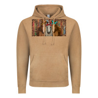 Vintage Camel Horses with serape and leopard Vintage Hoodie - RanaPortraitStore