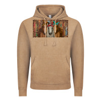 Vintage Coffee Horses with serape and leopard Vintage Hoodie - RanaPortraitStore
