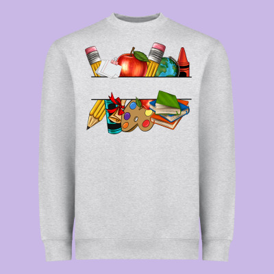 Heavyweight Sweatshirt teacher name frame custom