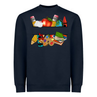 Navy teacher name frame custom Heavyweight Sweatshirt - texasbilliewilder