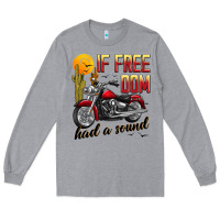Heather Grey if freedom had a sound Long Sleeve Tee - JahusDesignShop