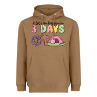 Toasted Coconut a lot can happen in 3 days Heavyweight Hoodie - MaliasSmallBusiness