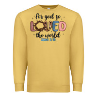 Antique Gold for god so loved the world Premium Sweatshirt - MaliasSmallBusiness