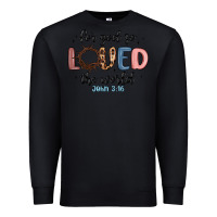 Black for god so loved the world Premium Sweatshirt - MaliasSmallBusiness