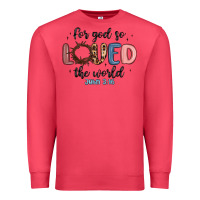Cardinal for god so loved the world Premium Sweatshirt - MaliasSmallBusiness
