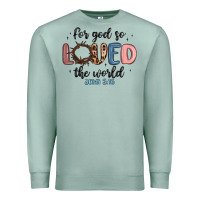 Seafoam for god so loved the world Premium Sweatshirt - MaliasSmallBusiness