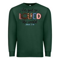 Sports Green for god so loved the world Premium Sweatshirt - MaliasSmallBusiness