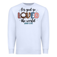White for god so loved the world Premium Sweatshirt - MaliasSmallBusiness