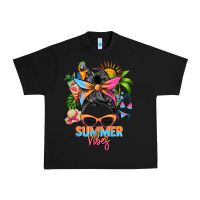 Black summer vibes messy bun Urban Heavy Tee - Zillion Design Studio