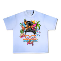 Grape Ice summer vibes messy bun Urban Heavy Tee - Zillion Design Studio