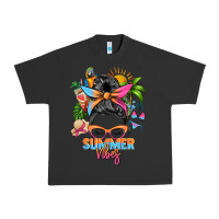 Pigment Black summer vibes messy bun Urban Heavy Tee - Zillion Design Studio