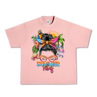 Salmon summer vibes messy bun Urban Heavy Tee - Zillion Design Studio