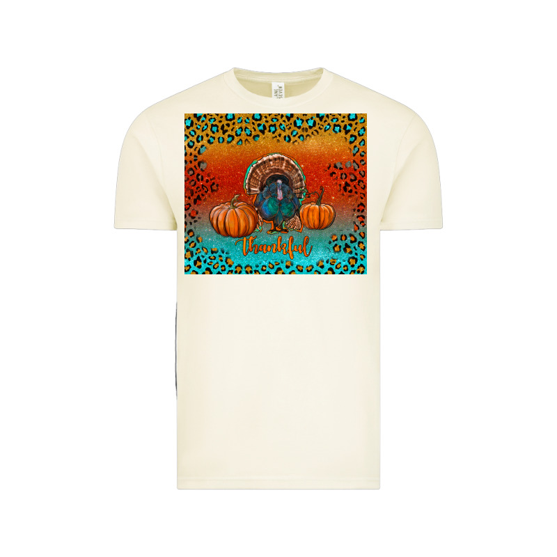Thankful With Turkey And Pumpkins Vintage Tee by RanaPortraitStore | Teevron