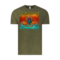 Vintage Olive thankful with turkey and pumpkins Vintage Tee - RanaPortraitStore