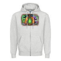 Halloween Gemstone Background Zipper Hoodie | Teevron