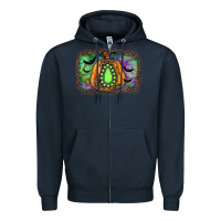Navy halloween gemstone background Zipper Hoodie - JahusDesignShop