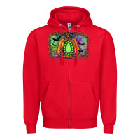 Red halloween gemstone background Zipper Hoodie - JahusDesignShop