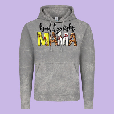Vintage Hoodie ballpark mama