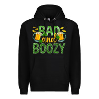 Black Bad And Boozy St. Patricks Premium Hoodie - BundleAndBundleShop