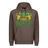Coffee Bad And Boozy St. Patricks Premium Hoodie - BundleAndBundleShop