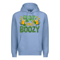 Colony Blue Bad And Boozy St. Patricks Premium Hoodie - BundleAndBundleShop