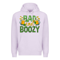 Lilac Bad And Boozy St. Patricks Premium Hoodie - BundleAndBundleShop