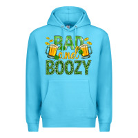 Ocean Blue Bad And Boozy St. Patricks Premium Hoodie - BundleAndBundleShop