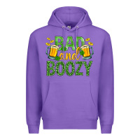 Purple Bad And Boozy St. Patricks Premium Hoodie - BundleAndBundleShop