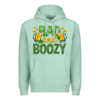 Seafoam Bad And Boozy St. Patricks Premium Hoodie - BundleAndBundleShop