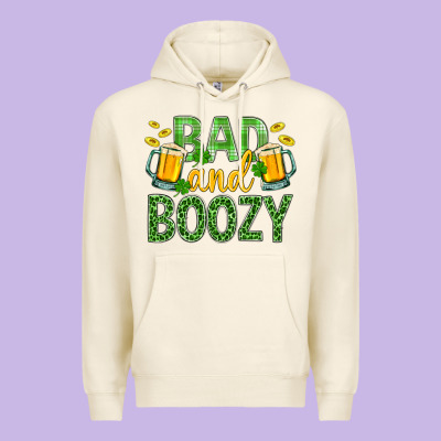 Bad And Boozy St. Patricks Premium Hoodie Designed By Bundleandbundleshop