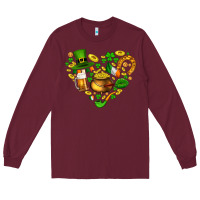 St Patricks Heart Long Sleeve Tee | Teevron