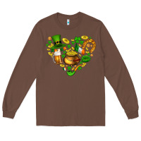 Chestnut St Patricks heart Long Sleeve Tee - AdoDesignShop