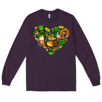 Plum St Patricks heart Long Sleeve Tee - AdoDesignShop