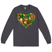 Smoke St Patricks heart Long Sleeve Tee - AdoDesignShop