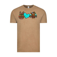 Vintage Coffee peace love thanksgiving turkey Vintage Tee - RanaPortraitStore