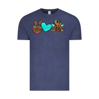 Vintage Denim peace love thanksgiving turkey Vintage Tee - RanaPortraitStore