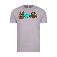 Vintage Zinc peace love thanksgiving turkey Vintage Tee - RanaPortraitStore