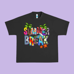 Summer Break Urban Heavy Tee Designed By Zillion Design Studio