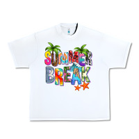 White summer break Urban Heavy Tee - Zillion Design Studio