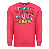 Cardinal i sparkled my way through 100 days Premium Sweatshirt - MaliasSmallBusiness